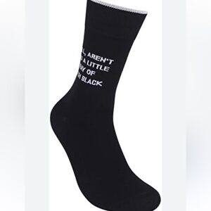 About Face‎ Designs Socks New With Tags. Black. Size Men’s 6-11 Women’s 71/2-12